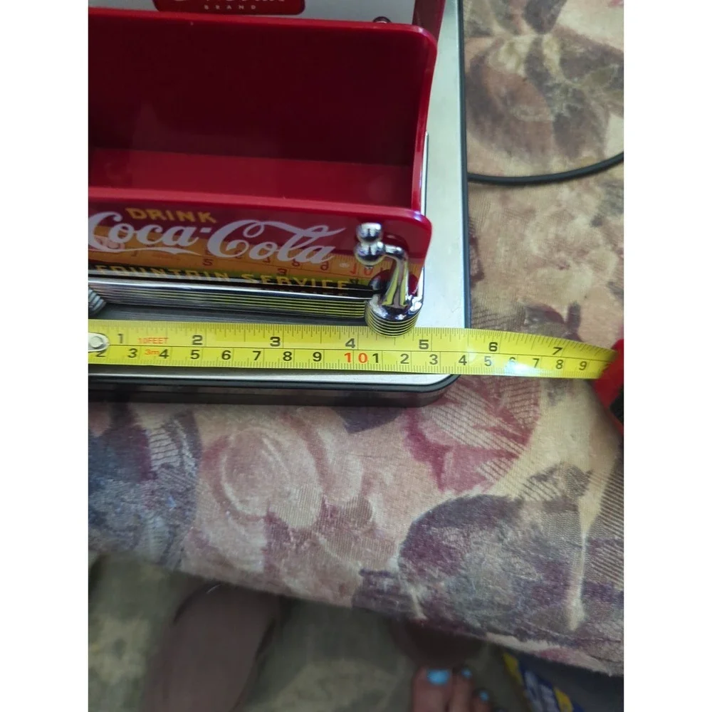 Coca Cola 1997 Nostalgic Red Fountain Service Sugar Packet Caddy Vintage